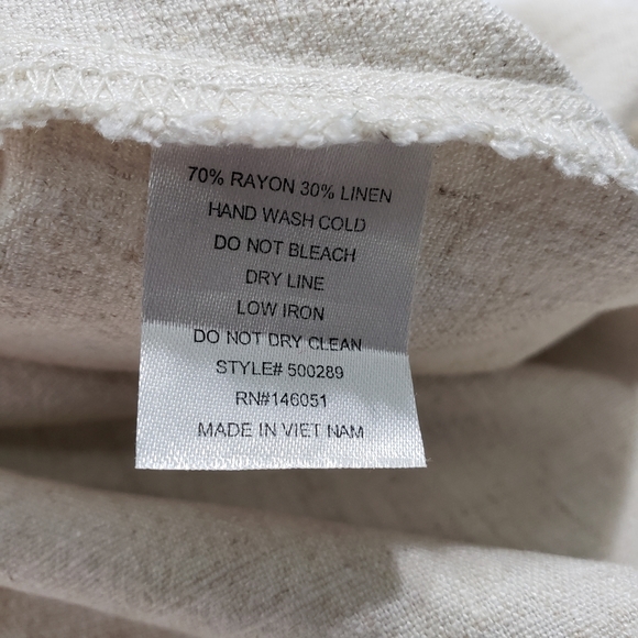 Monteau Los Angeles Rayon/Linen Blend Dress (M) - Picture 7 of 8